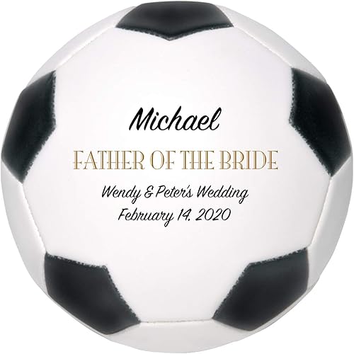 Vista 11 de Balón de fútbol personalizado, regalo de boda, padrino de boda, padrino de boda, padrino, dama de honor, regalo de recuerdo de portador de anillos