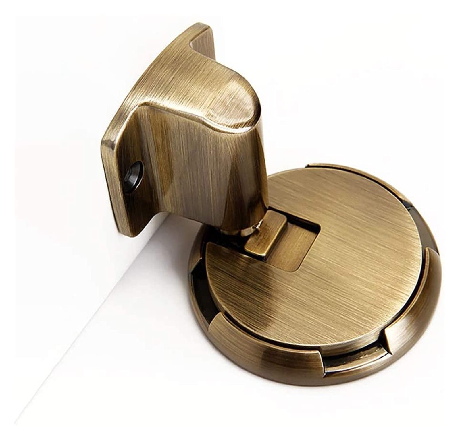 Door Stopper, Household Door Touches The Floor to Attract Strong Magnetic Stainless Steel Safety Stop(Green Bronze)