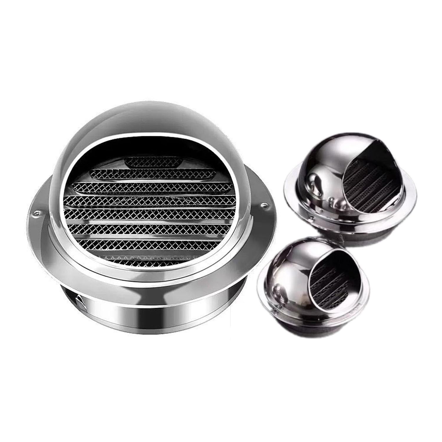 Ronde Ventilation Grille, Grille D'aération en Acier Inoxydable, Grilles de Ventilation Sphériques pour Ventilations et Conduits d'Échappement(250mm)