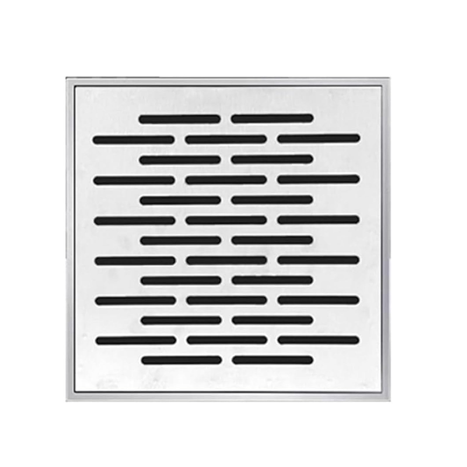 Générique Grille Drainage en INOX Exterieur Carrée,Grille d'égouts avec Cadre,Grilles évacuation Eau Pluviale,Grilles de Vidange en Acier,Épaisseur 2 mm (250x250x20mm)