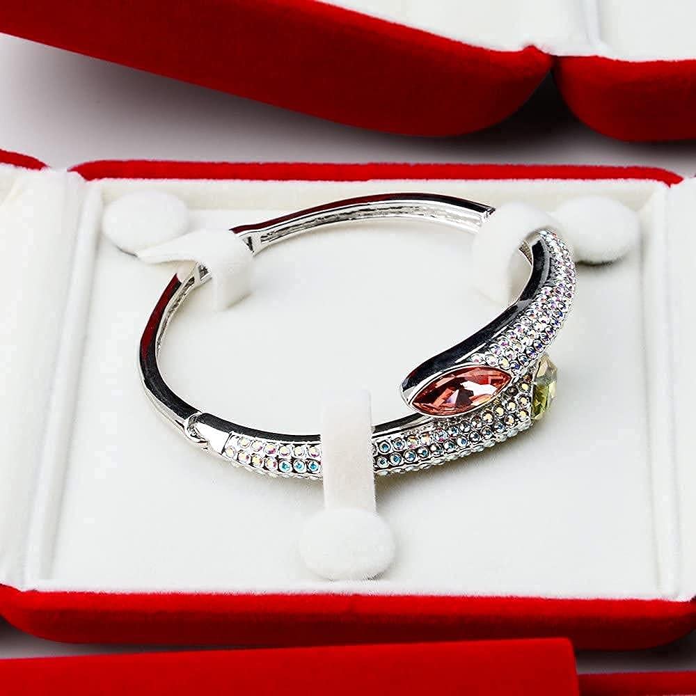 Portagioie rosso, scatola regalo di nozze, anello con diamanti, scatola per collane, gioielli, piccola per collane, anelli, bracciali (scatola per braccialetti)
