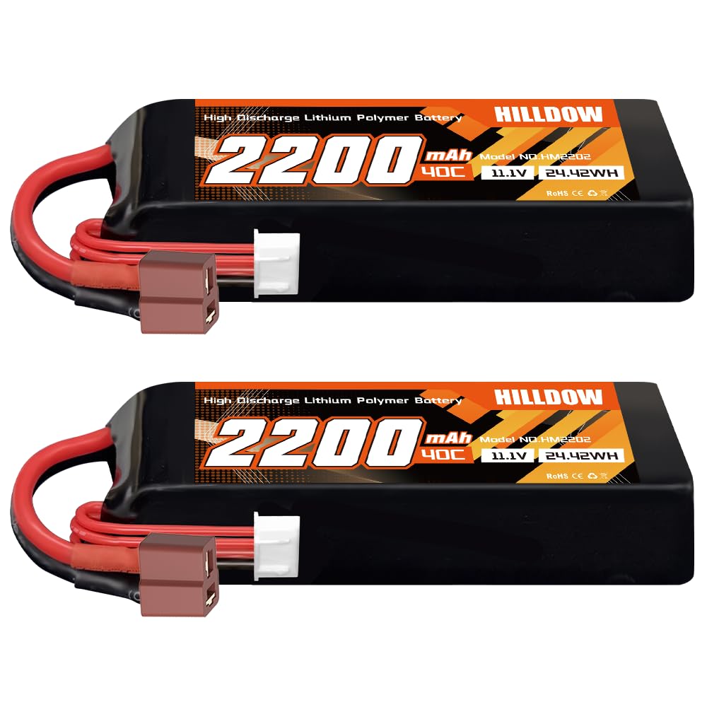 Batterie Lipo OVONIC 3S 2200mAh 35C – 11.1V Avec Connecteur Deans (lot De 2)