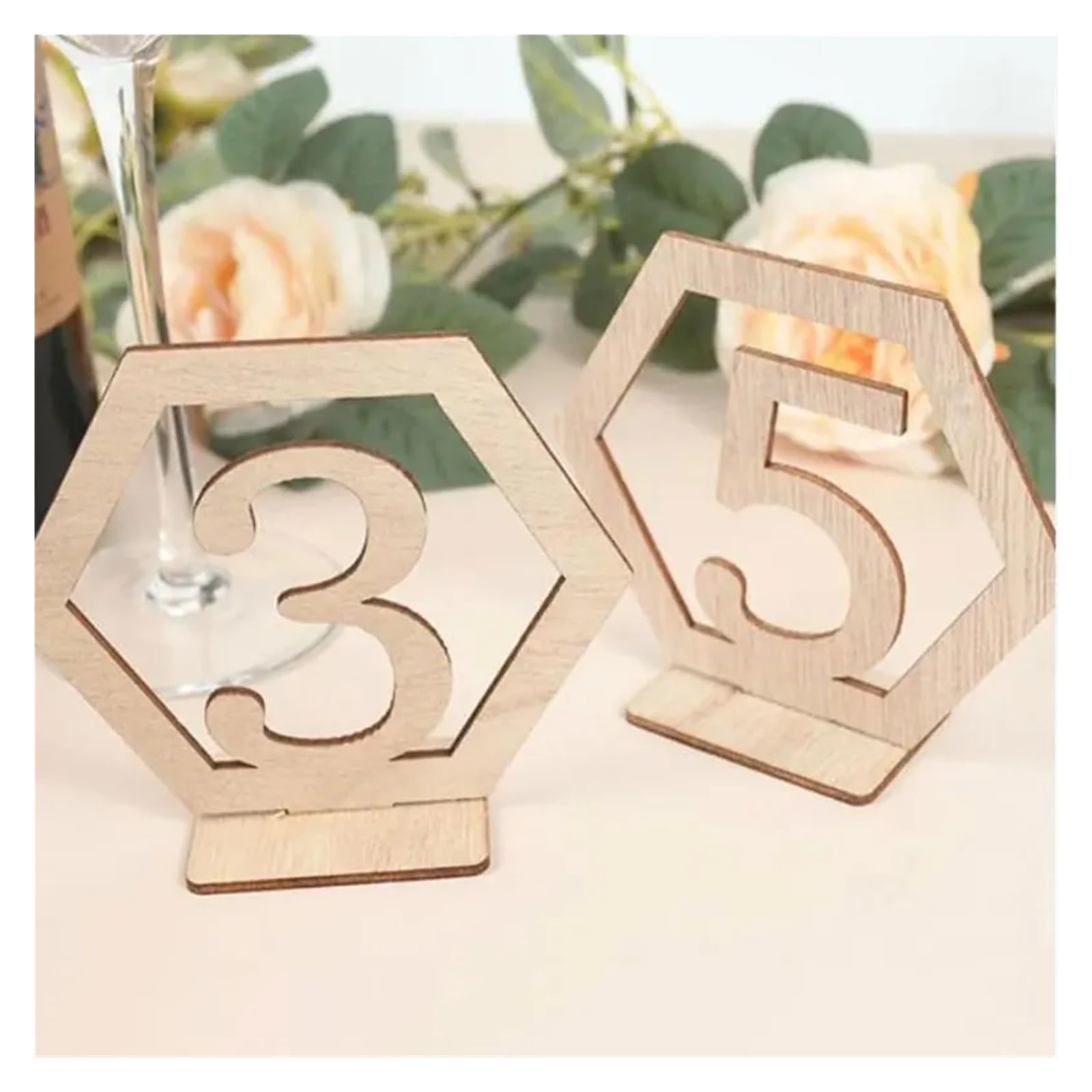Hochzeit Holz Tisch Nummer Mit Stand Basis Platz Halter Decor Karten Willkommen Zeichen 10 stücke(45981)