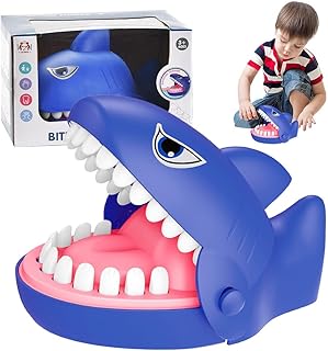 لعبة سمكة القرش من TGKYK، مصنوعة من البلاستيك، مناسبة للجنسين من عمر 3 سنوات، تتميز بحواف آمنة للأطفال، تساعد في تطوير مهارات اللعب والتعلم