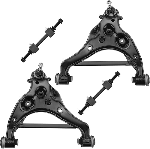 Miniatura 173 de Detroit Axle - Kit de brazos de control delanteros de 4 piezas para Nissan Cube 2009-2014, Nissan Versa 2007-2012 2 brazos de control inferiores con