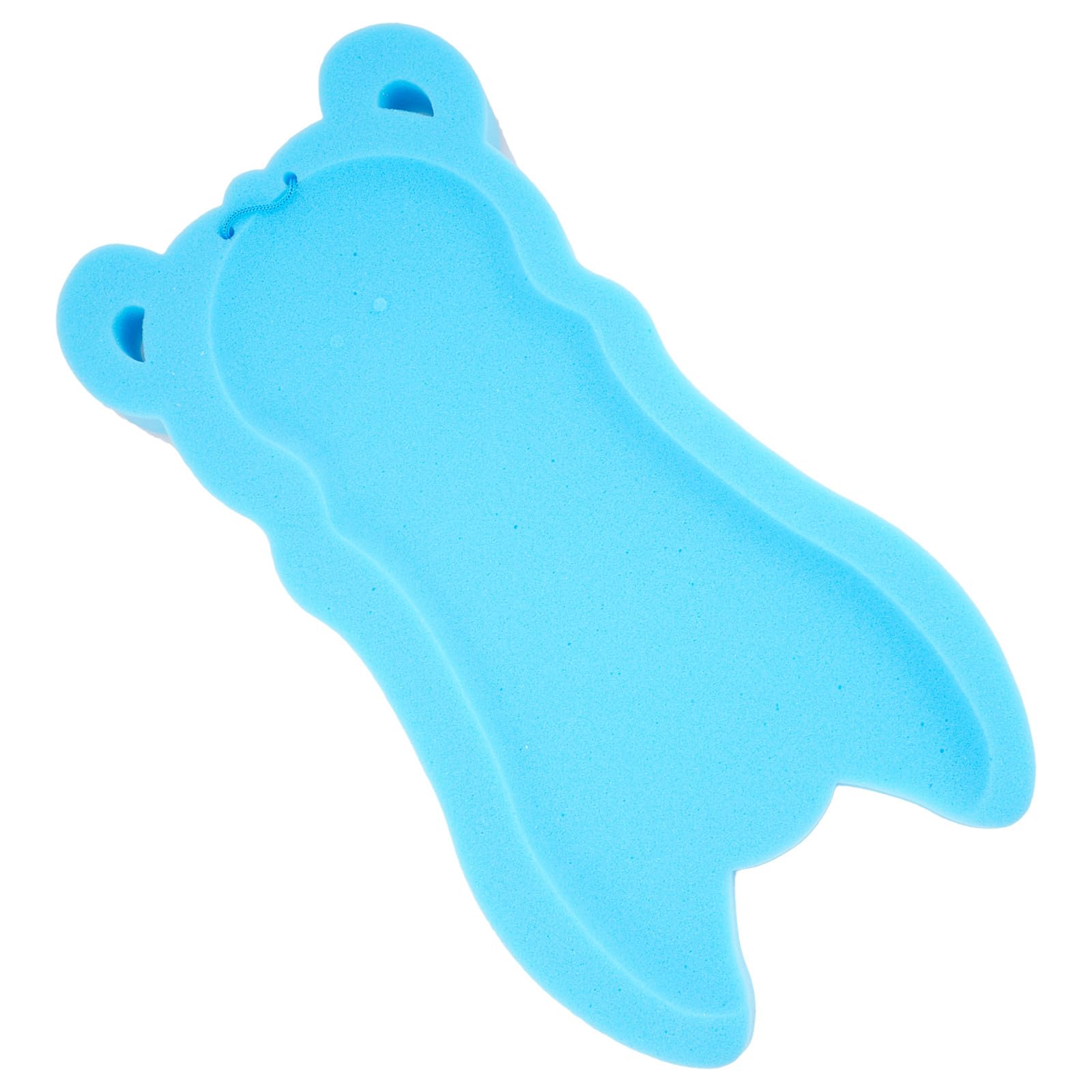 Almohadilla de baño para bebés Ipetboom en esponja azul con diseño de dibujo animado para recién nacido