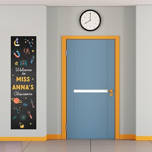 Miniatura 3 de Andaz Press Cartel de bienvenida de aula grande de 13 x 48 pulgadas vertical personalizado para el aula, tablón de anuncios, decoración de pared,