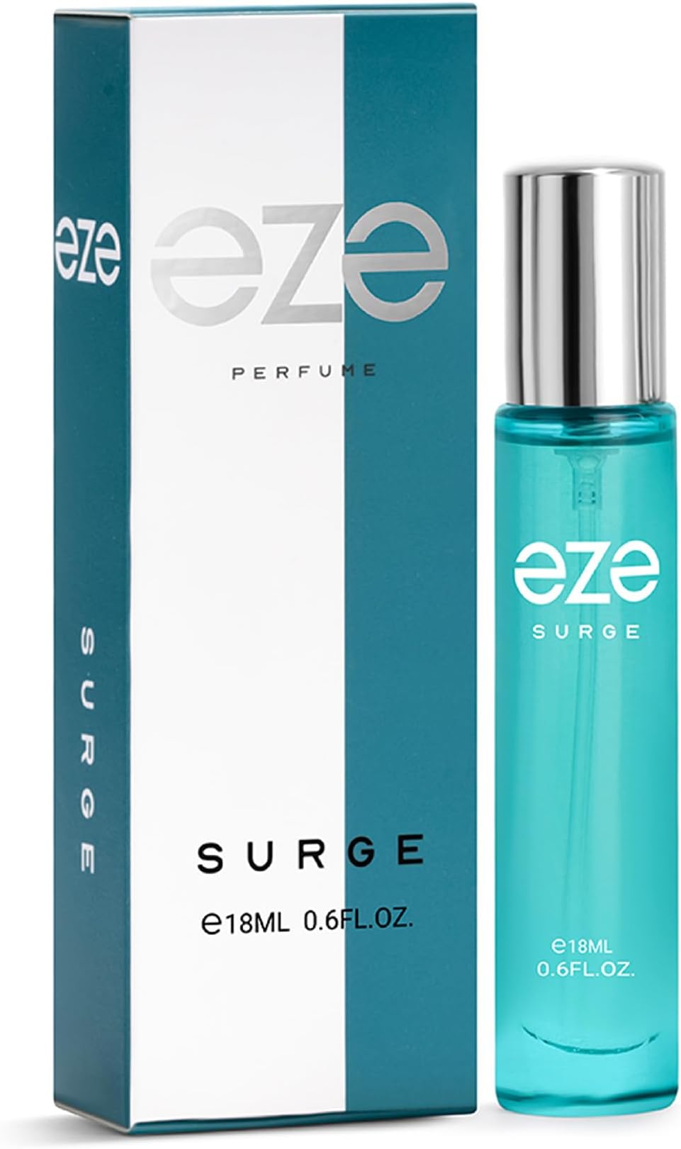 Eze SURGE Eau De Parfum for Men 18ml โ Premium Long Lasting Luxury Fragrance with a Masculine Scent Blend of Bergamot, Pink Pepper, Lavender, Vetiver, Patchouli, Ambroxan & Cedar โ Gift for Him
