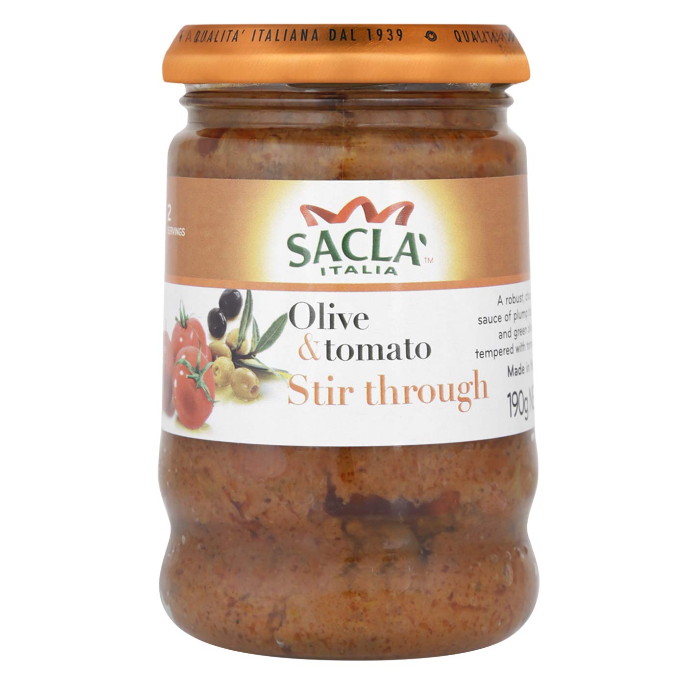 Sacla Olive & Tomato - 190 gm