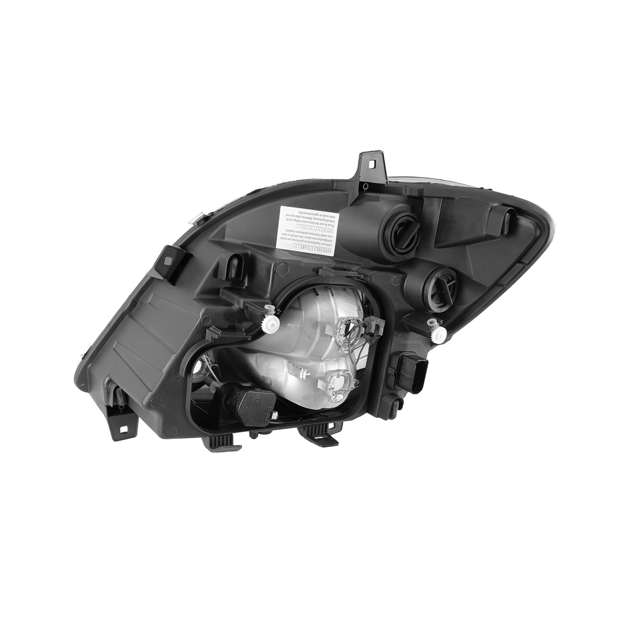 Generisch Lot de 2 phares principaux gauche + droit pour Sprinter W906 2006-2014 Phare avant avec brouillard 3 x H7 Certifié E Sans servomoteur