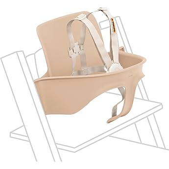 Stokke Tripp Trapp High Chair 2 (Black), Cushion 2 (Nordic Grey) + Stokke Tray (Black) - Includes Chair + Baby Set with Removable Harness for Children 6-36 Months