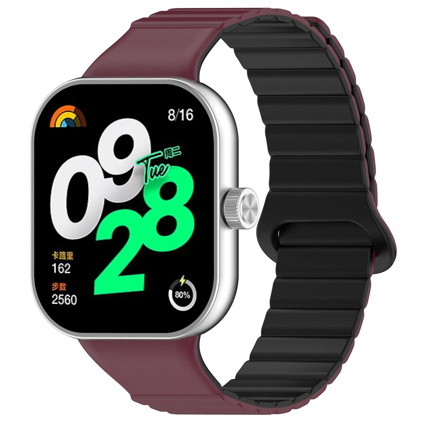 OBAEHH Silicone Magnetic Strap for Redmi Watch 4 Accessories Replacement Smart Watch Band Wristband Soft Sport Bracelet for