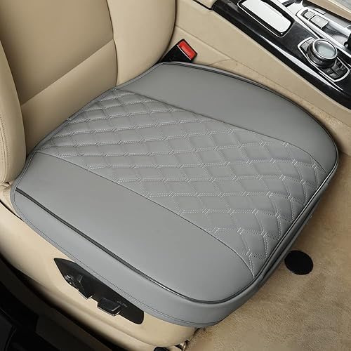 Black Panther - Funda de lujo de PU para base de asiento delantero de coche en cuero sintético, compatible con 90% de vehículos (Sedan, SUV,