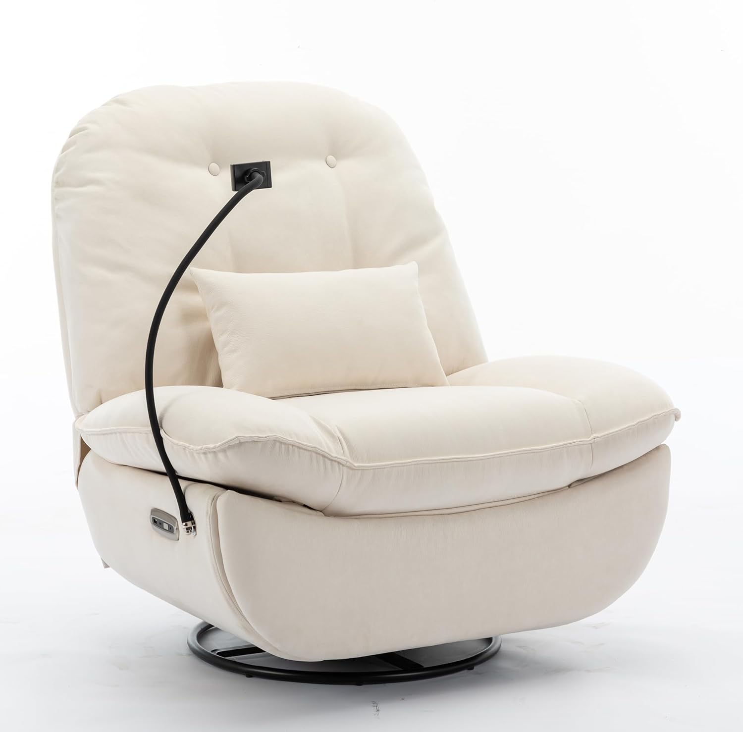 Power Recliner Chair 270° Swivel Chair with Rocking with