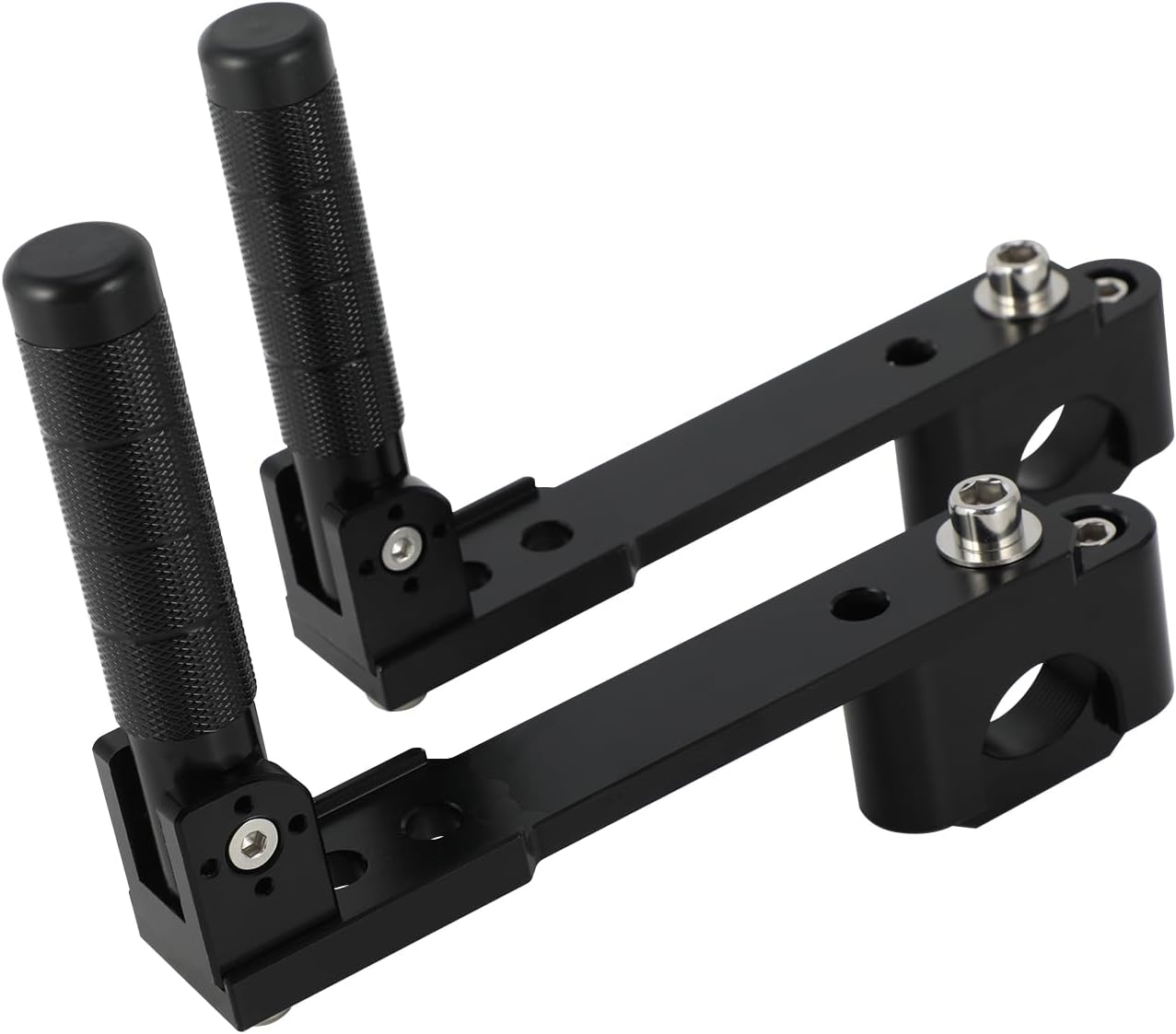 Motorcycle Highway Foot Pegs,Adjustable Adventure Crash Bar Footpegs 7/8"-1.25" Folding Mount CNC Universal for KLR 650 Tenere 700 DR650 XR650L TW200 CRF300L V-storm 390/790/890/1290 ADV Dual Sport