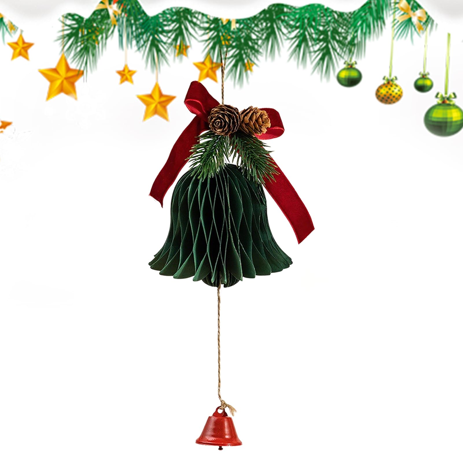 Campane Per Albero Di Natale Campanelli di Carta