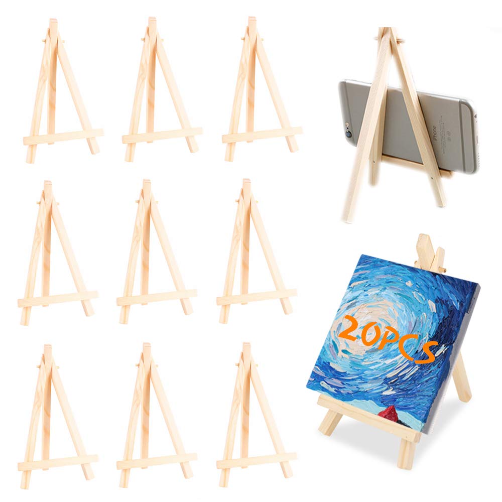 Buy 20pcs Mini Wood Tripod Easel,Wood Display Easel,Mini Wooden Artist