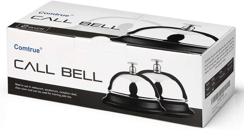 Service Bell, Call Bell, Desk Bell, Big Button, 2Pack, Improved Version, Top Quality, : Office Products