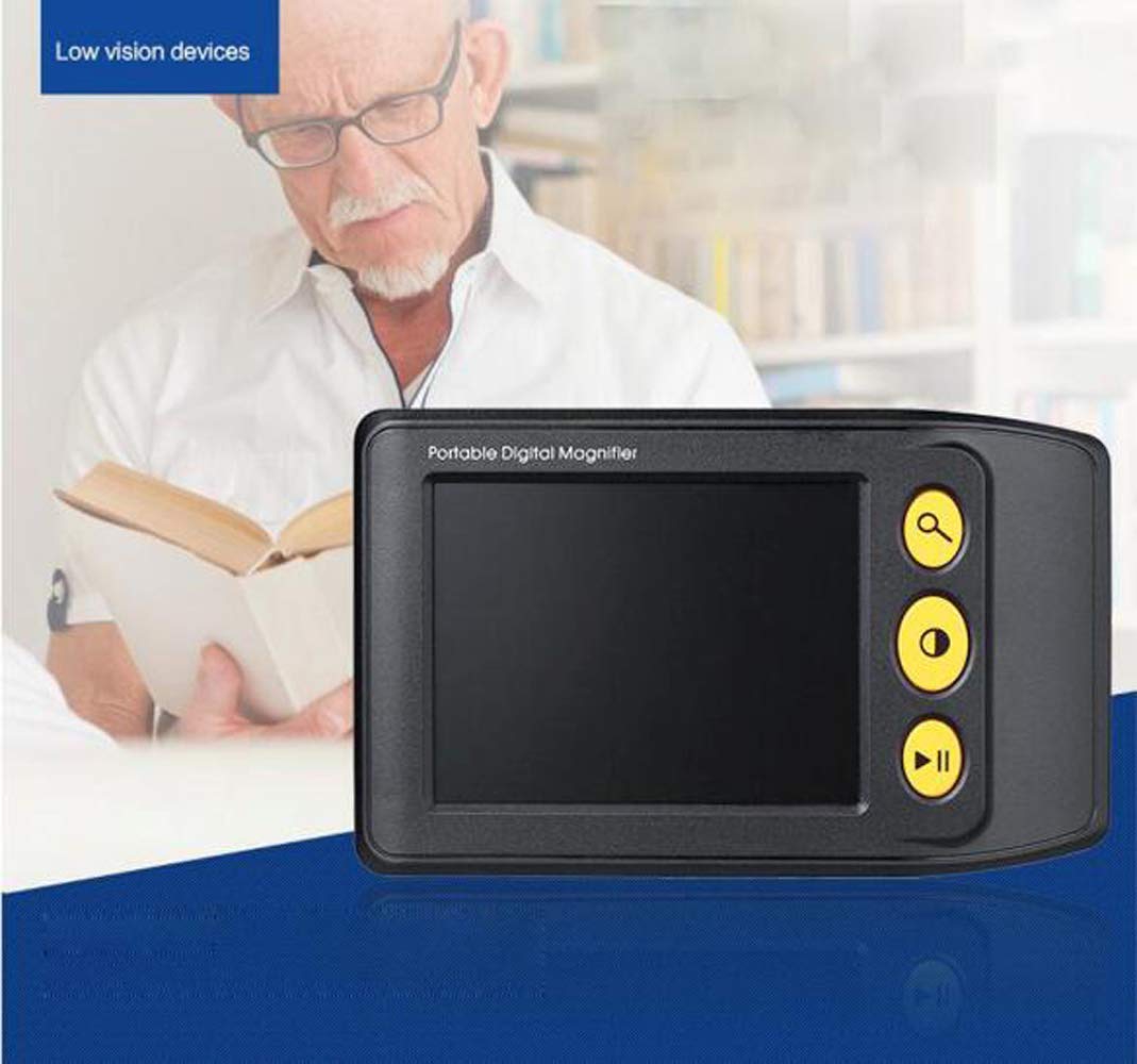 Przenośna lupa cyfrowa Kieszonkowy kolorowy ekran LCD o przekątnej 3,5 cala Przenośna elektroniczna pomoc w czytaniu Lupa wideo dla osób słabowidzących do czytania, pisania i rachunków Cyfrowe narzędz