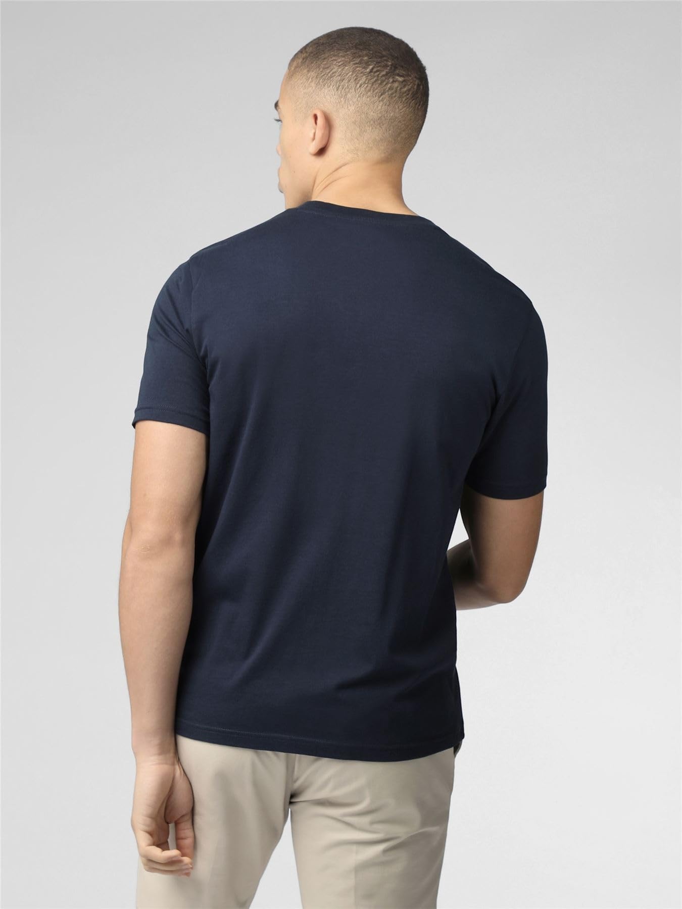 Ben Sherman Camiseta de verano de manga corta para hombre 76132 en azul marino, 2XL-5XL