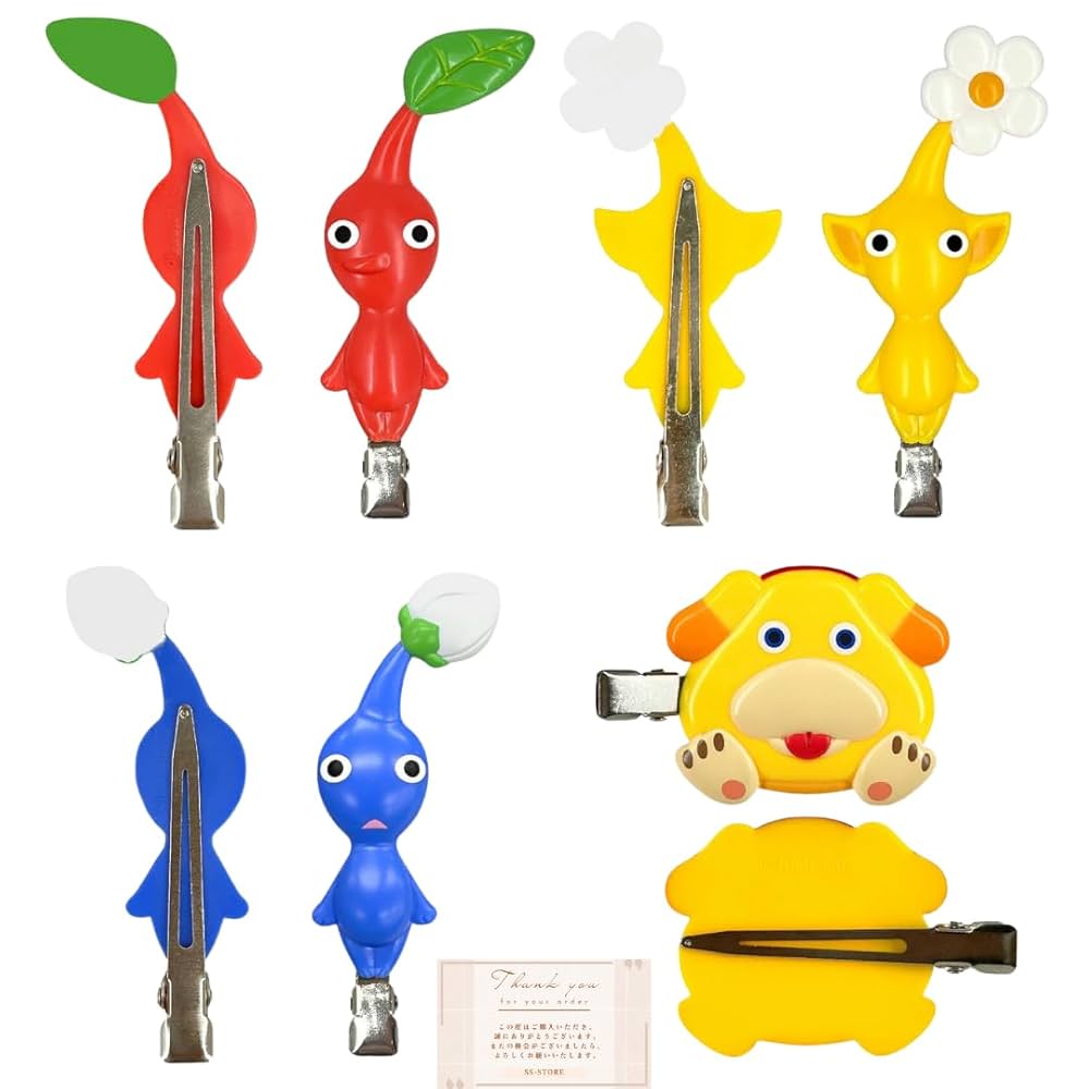 purichan様ご確認用☆ベビーヘアクリップ Amazon.co.jp: サンアート ピクミン ヘアクリップ 4個セット（赤