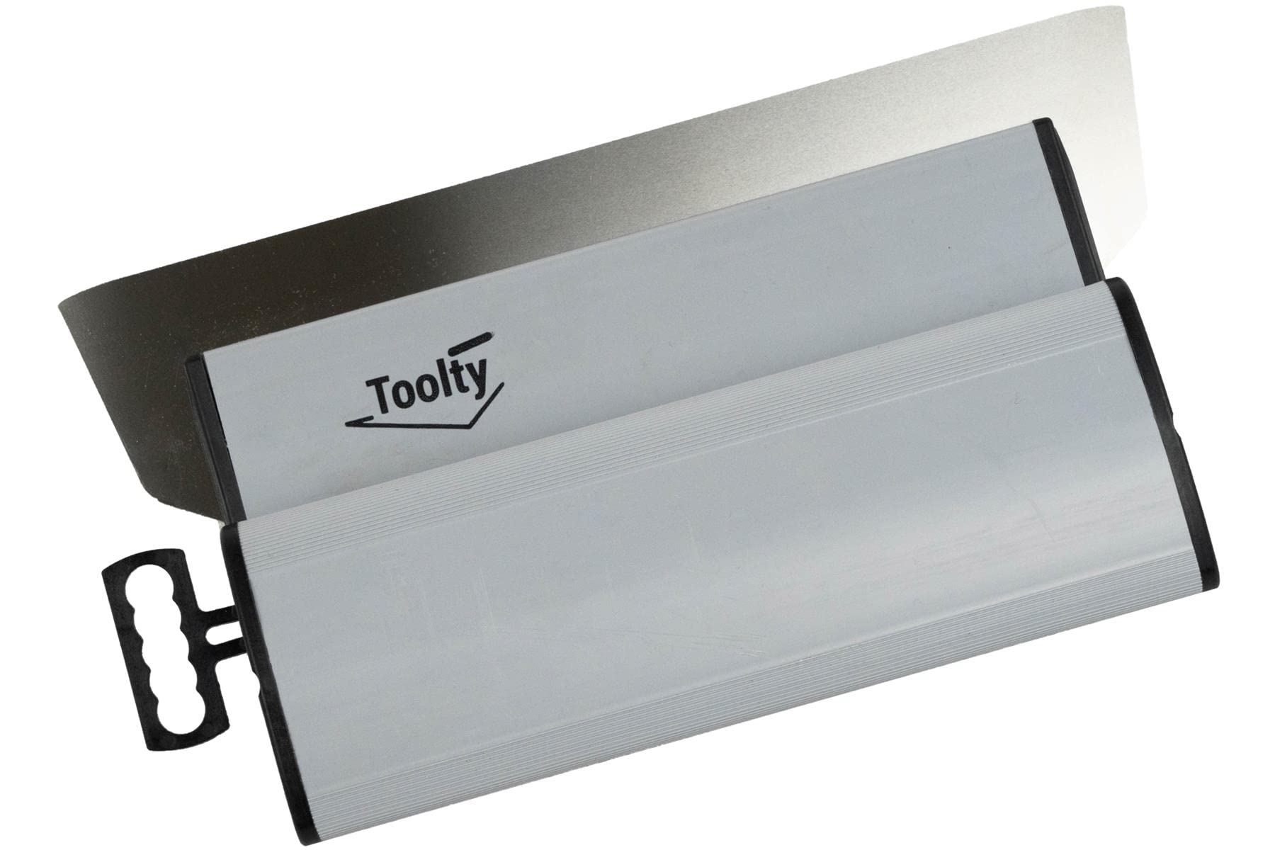 Toolty Skimming Spatula - Finishing Trowel - 250 Mm (9.84 Inch) - Stainless Steel Blade - With Pvc Handle - For Finishing And Smoothing - Diy - Tlty-4844