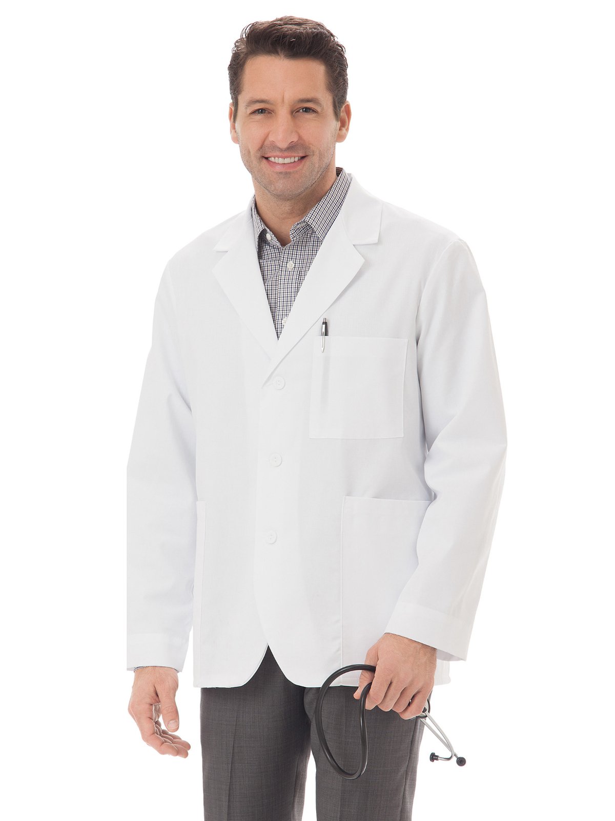 Meta6119 Unisex 30" Lab Coat, White, M
