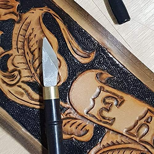 Precision Craft Pen Knife with Fine Excel Point Blade with Rubber Safety Cap for Laethercraft Cutting Caving Knife Sculpture image 2
