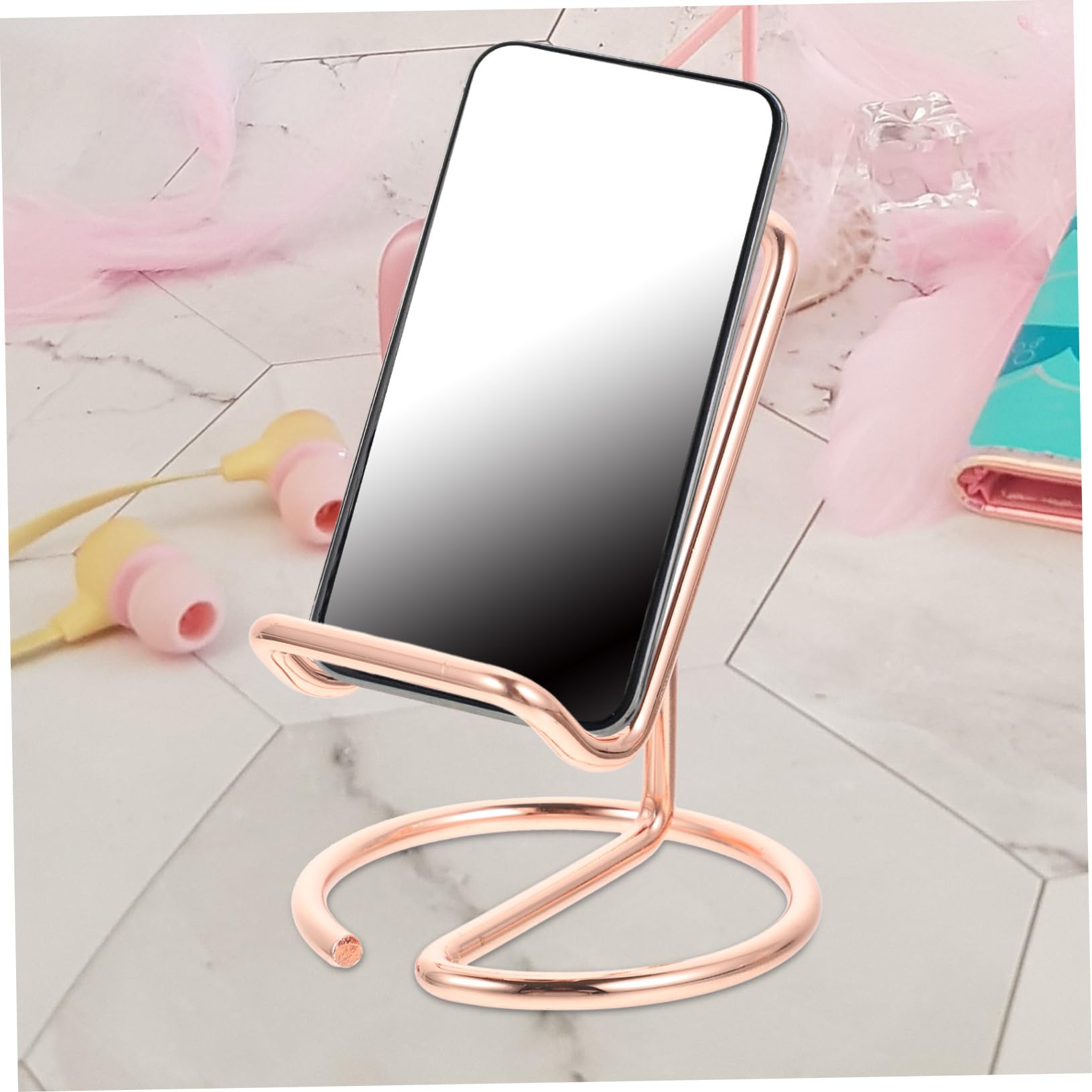Supporto da Tavolo per Cellulare in Ferro, Portatile, 2 Pezzi