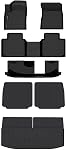 Auxko All Weather Floor Mats Fit for Mitsubishi Outlander PHEV 2026-2023 TPE Rubber Liners Outlander PHEV Accessories All Season Guard Odorless Anti-Slip Floor Mats