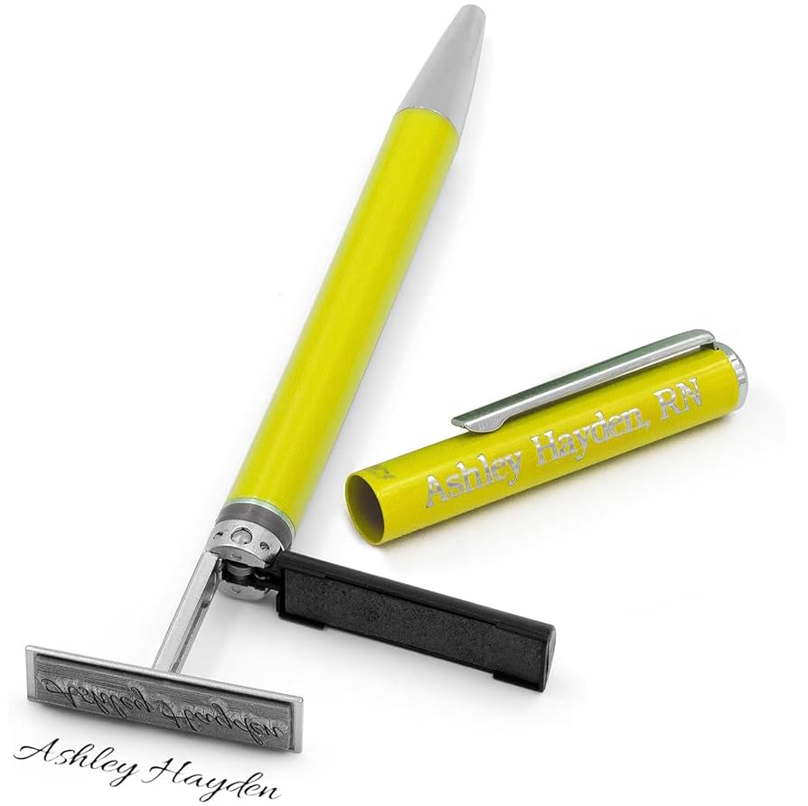 Amazon.com : Heri Metal Stamp Pen with Free Engraving - Lime