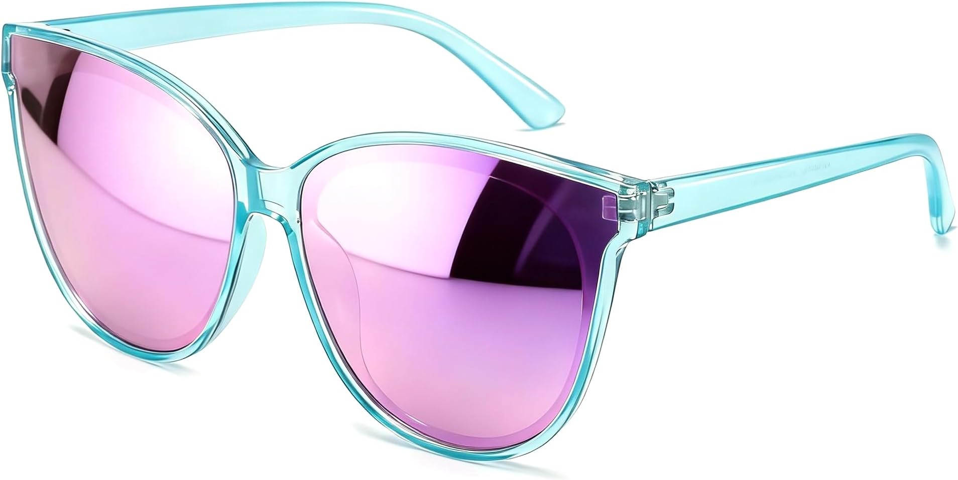 Polarized Sunglasses for Women UV400 Protection Oversized Cat Eye Frame Retro Sunglasses for Driving Fishing Outdoor
