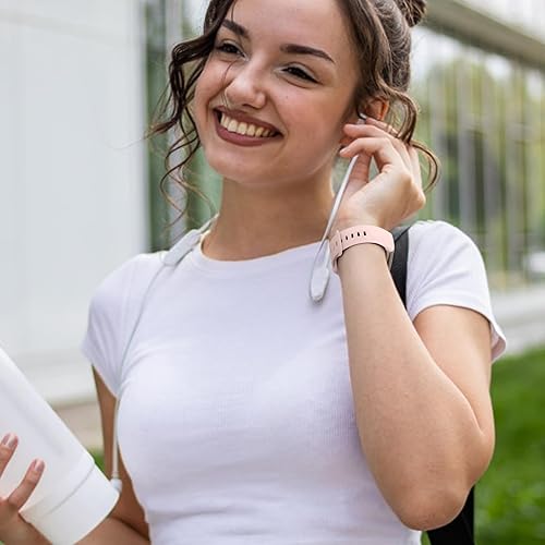 Miniatura 4 de Maledan Correa compatible con Fitbit Charge 5 bandas para mujeresFitbit Charge 6, paquete de 4 pulseras de repuesto deportivas impermeables para