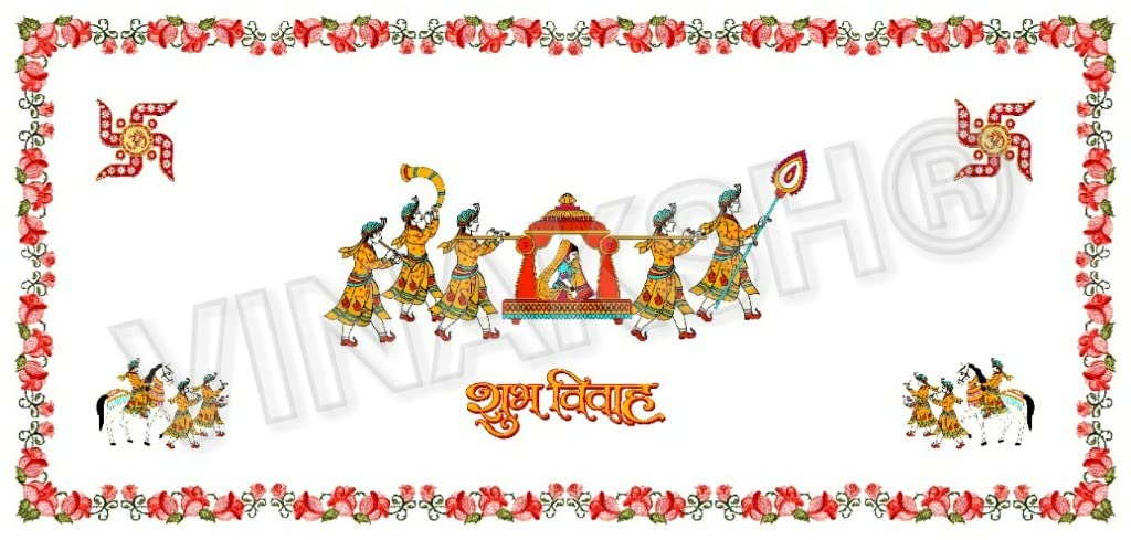 vinaksh Cotton Antarpat Ganpati Darshan Mangal Phera Wedding Cloth Holy Shawl Ganpati Subh Labh Doly Shubh Lab-picture-34