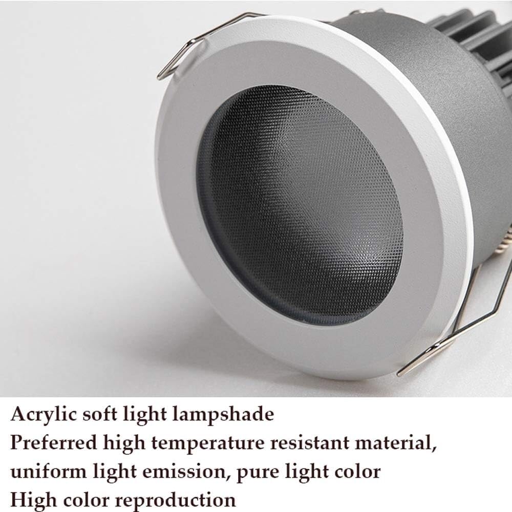 5 Confezioni di faretti da Incasso a LED Impermeabili Kit di faretti da Incasso a soffitto a LED 3000K/4000K/6000K selezionabili, faretto da Doccia in Alluminio da 7W, 10W per Interni (Colore: 7w, di