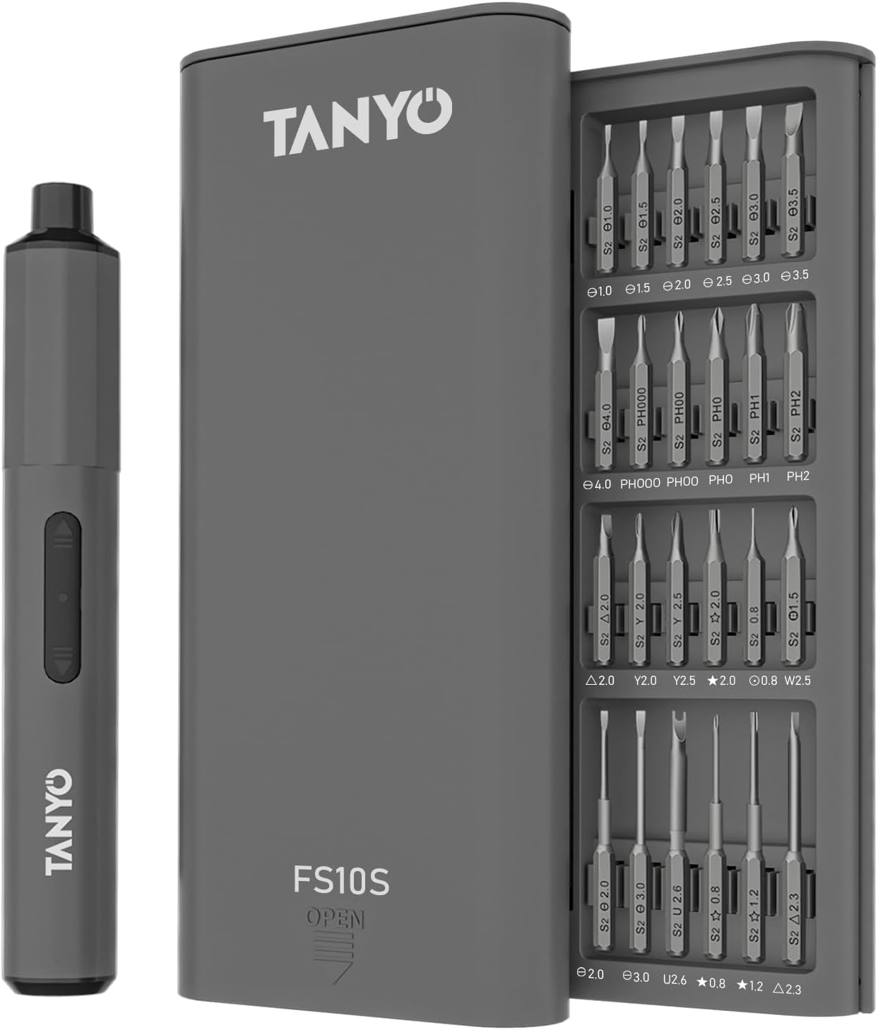 TANYO Mini Electric Screwdriver Cordless 51 in 1 Precision Screwdriver Set Rechargeable Small Electric Screwdrive with 48 S2