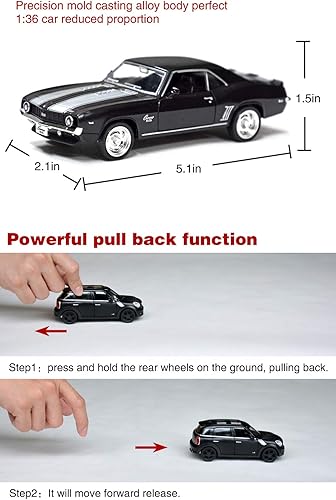 Miniatura 6 de Tianmei 132 Escala Supercar Styling Aleación Die-Cast Car Modelo Colección Adornos de decoración vehículo de juguete para niños con acción de tirar