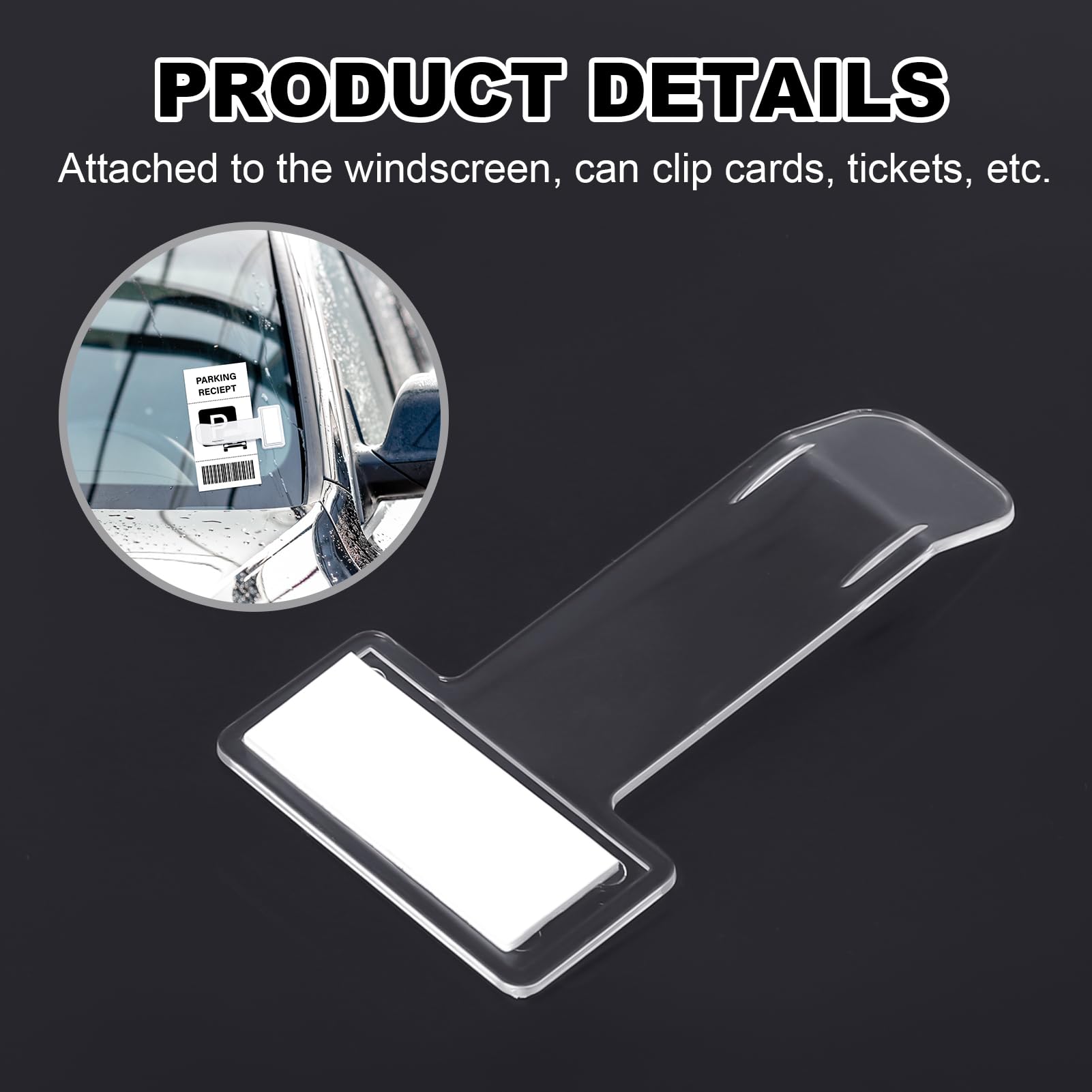 8 Piezas Clip para Boletos de Parabrisas, Pinza de Plástico para Parabrisas de Coche, Clip para Parabrisas de Coche, Estacionamiento del Parabrisas Clip para Coches Caravanas Camiones