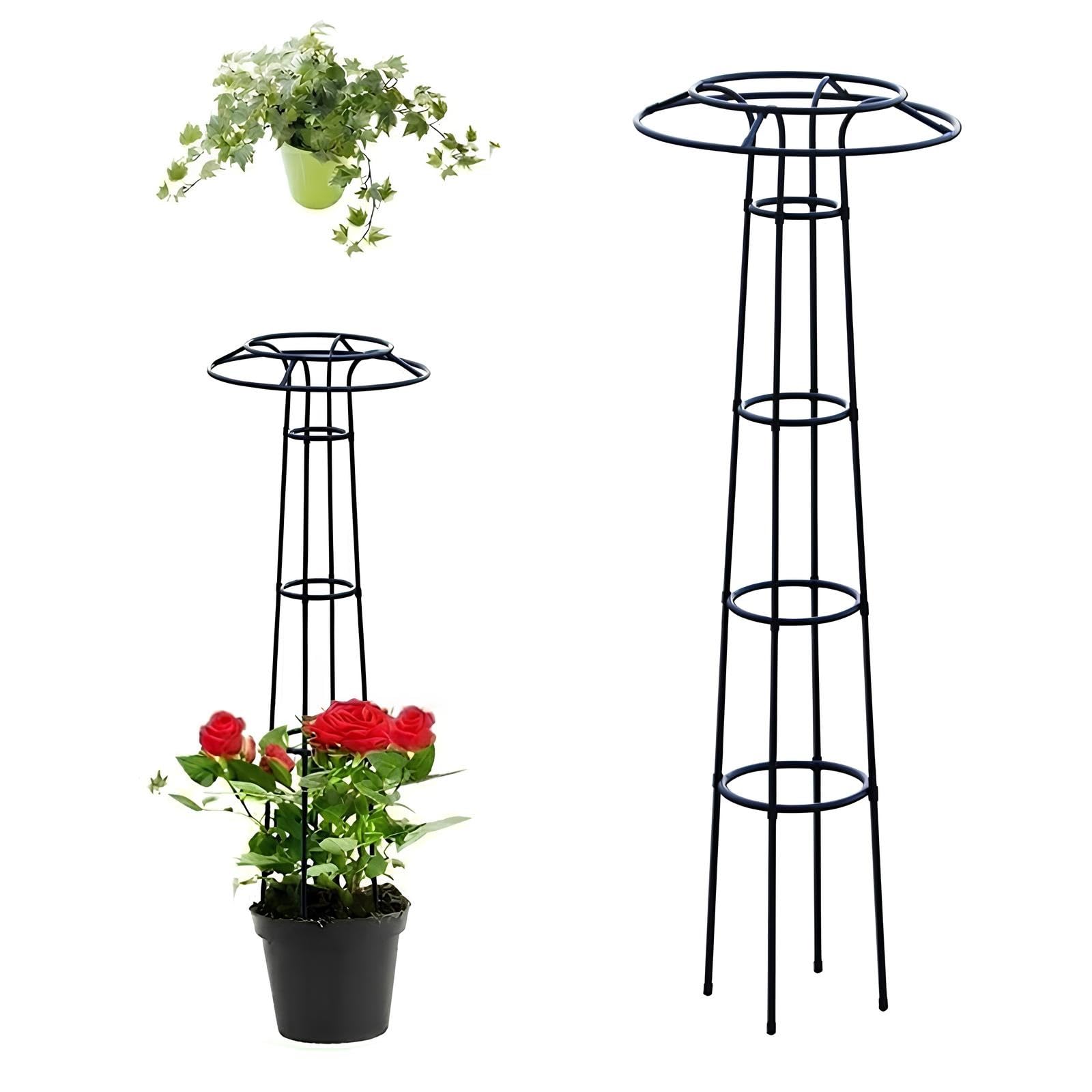 Treillis de jardin vertical 185cm anti-effondrement pour tomates