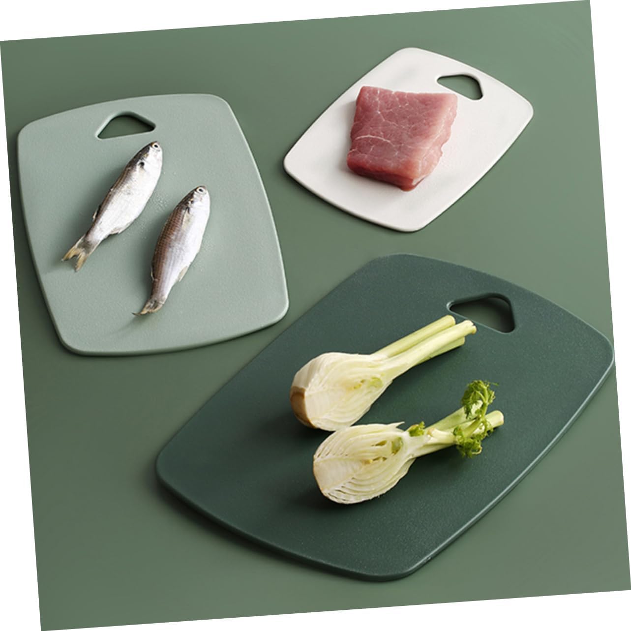 Unomor Cutting Boards Pp Kitchen Chopping Boards Double-sided Chopping Fruit Vegetable Cutting