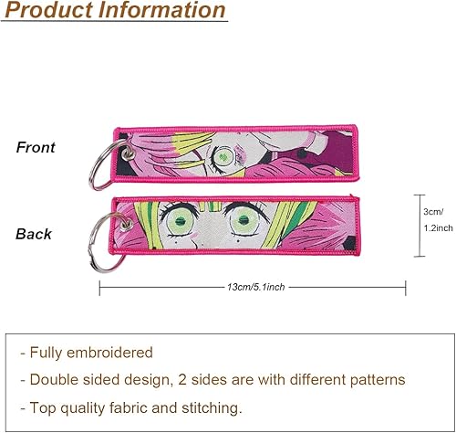 Miniatura 9 de Gearcatweel 1 Pack Anime Jet Tag Keychians Motorcycle Key Tag JDM Keychain Motorcycles, Scooters,ATV,Car and Anime Gifts