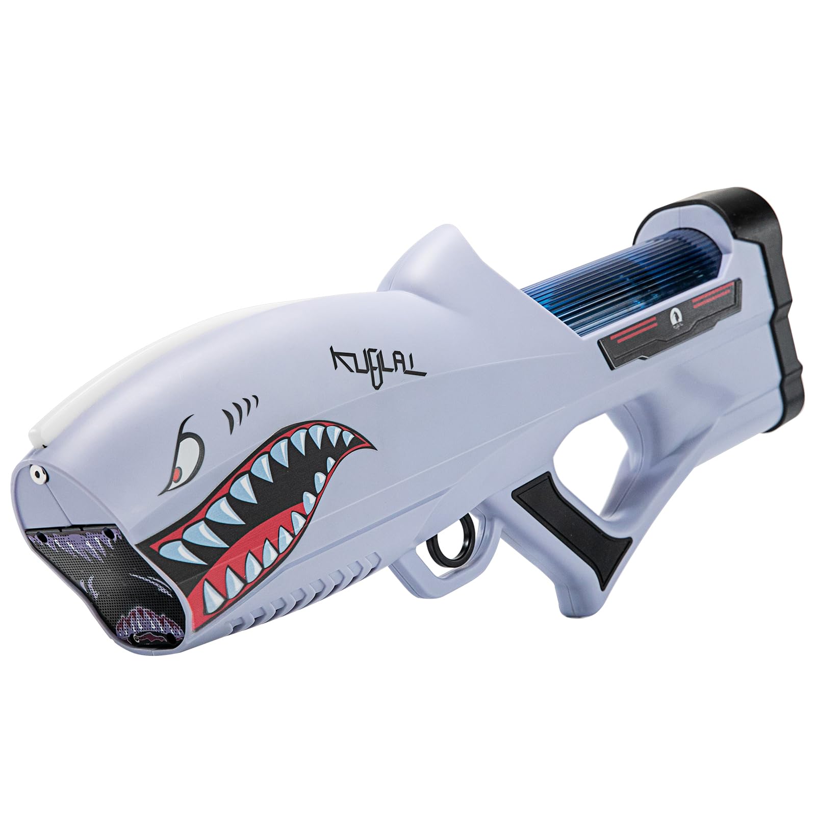 Electric Water Guns for Adults & Kids Water Blaster Squirt Guns Auto Suction, Over 800 Blasts Soaker Water Gun High Powered Up to 32.8 FT for Summer Beach Pool Backyard Outdoor Toys (Shark Silver)