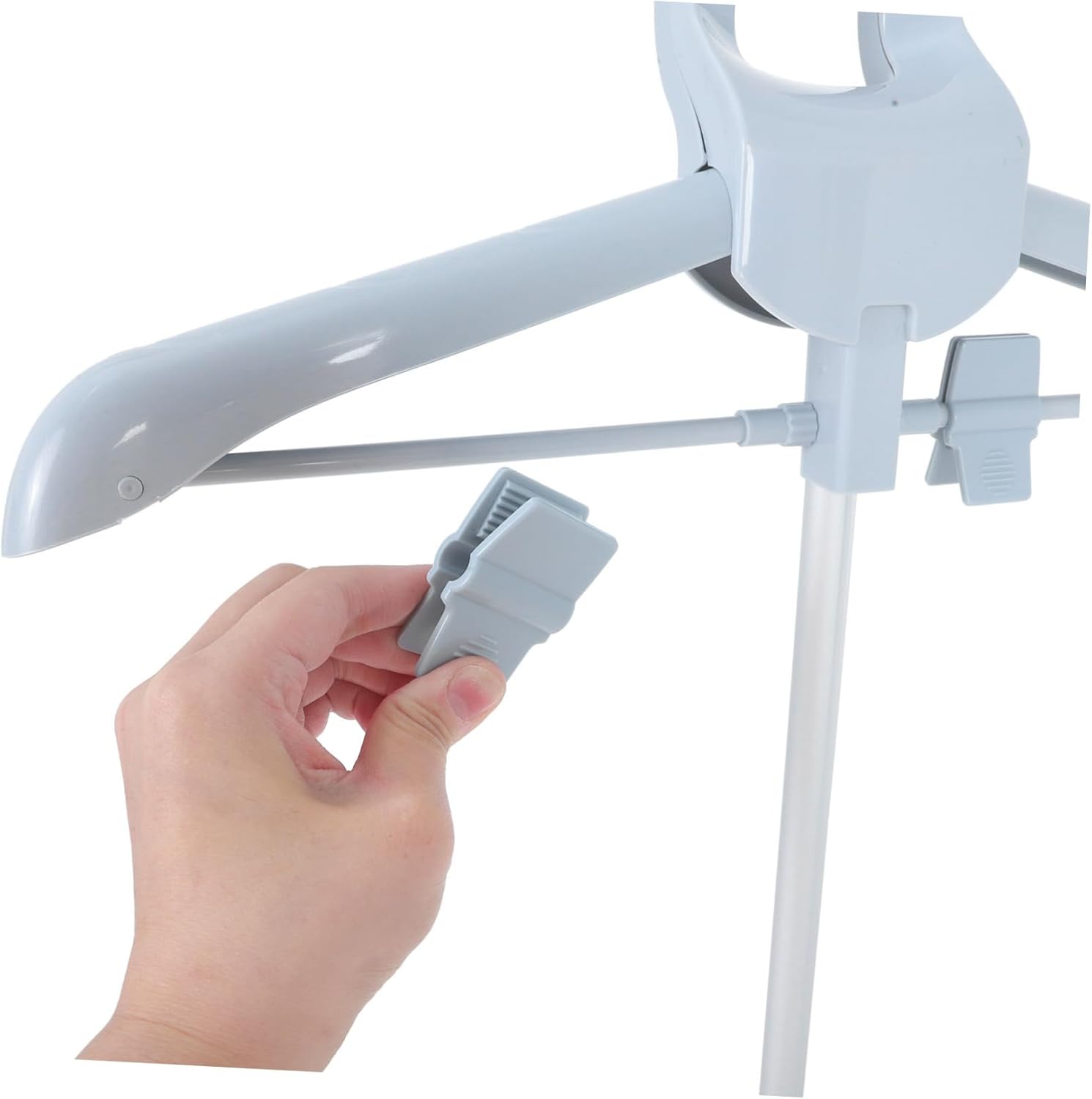 Mobestech Height Adjustable Handheld Steam Ironing Rack Garment Rack Telescopic Folding Ironing Stand