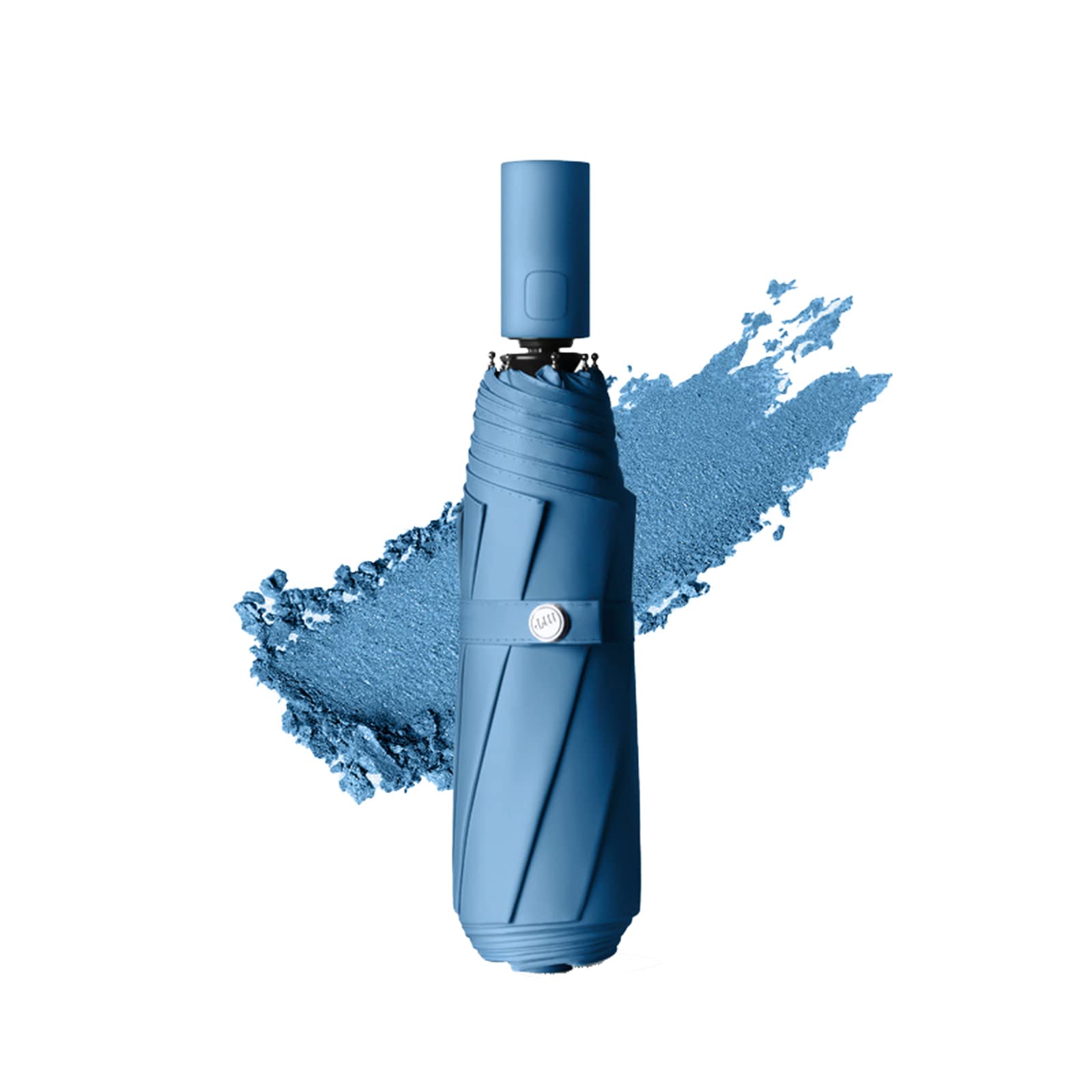 AJIODATravel Umbrella 8 RIBS Automatic Open & Close Collapsible Folding Strong Steel Shaft Windproof Compact Lightweight Umbrella for Rain & Sun