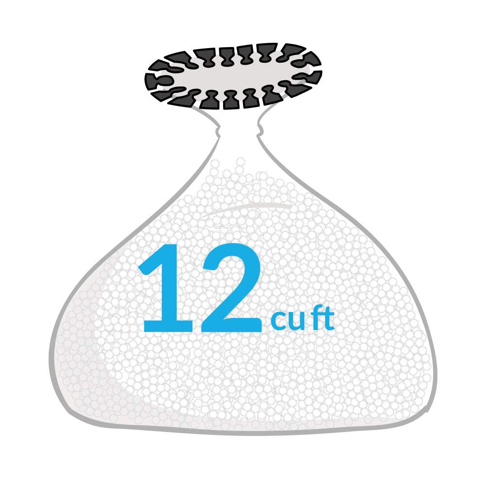 rucomfy Beanbags Top Up Bean Bag Filling - Polystyrene Balls for Beanbag Filler - Easy Bead Transfer for Bean Bags 2-12 Cubic Feet (12 cu ft)