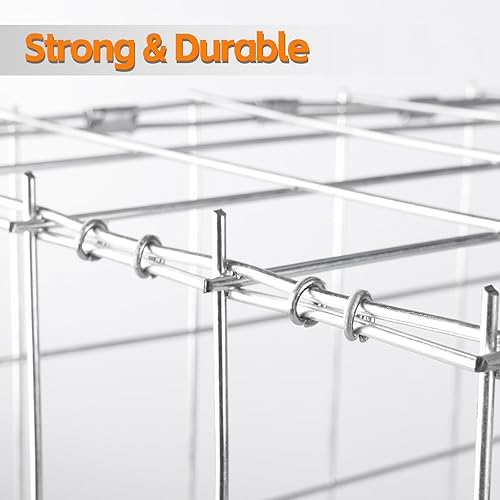 Miniatura 6 de Kamsin SC760 - Anillos de cerdo de acero inoxidable 304 calibre 16, corona interior de 12 pulgada, corona exterior de 58 pulgadas, 18,000 piezas