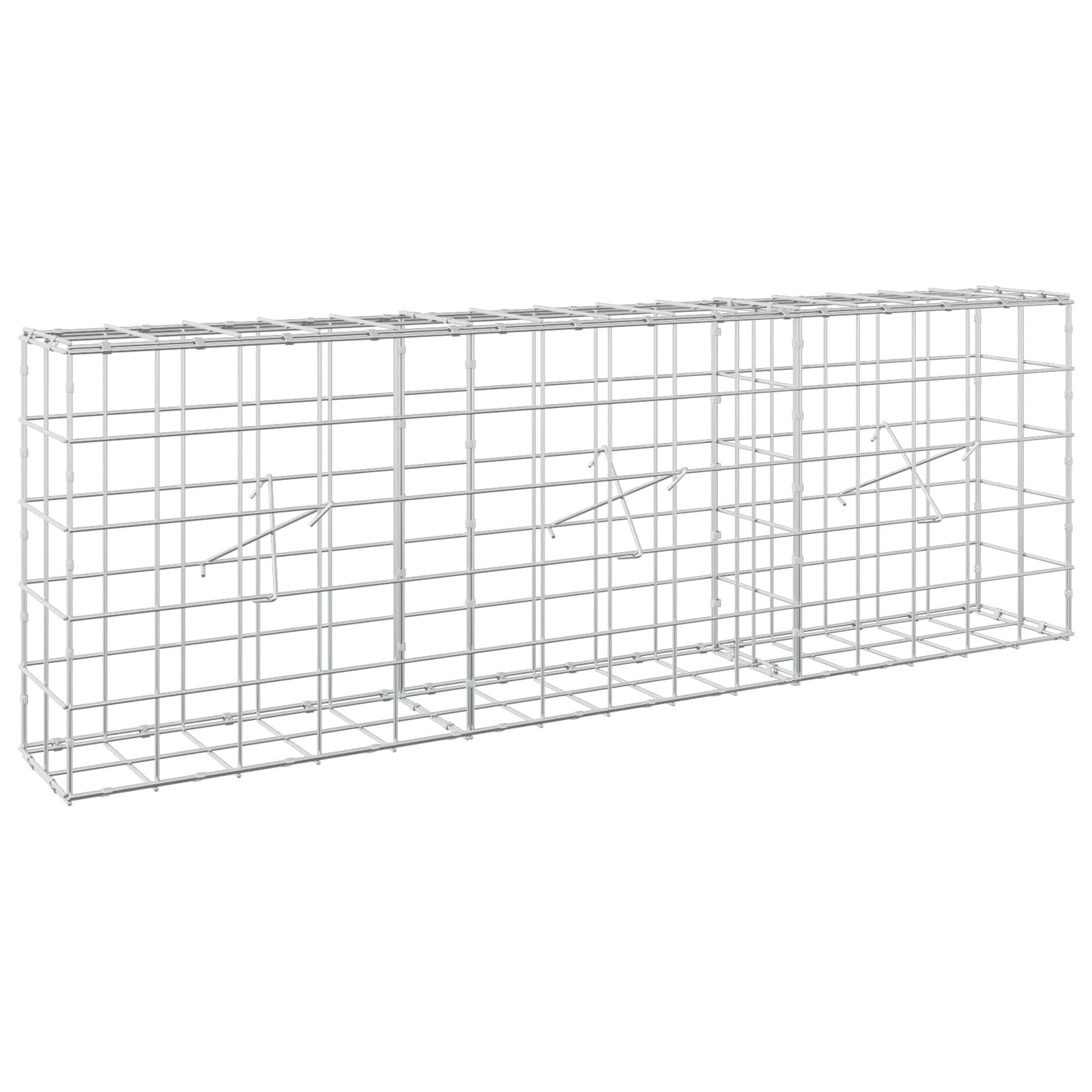 vidaXL Gabion with 5 mm Wire and 10x10 cm Mesh 150x20x50 cm