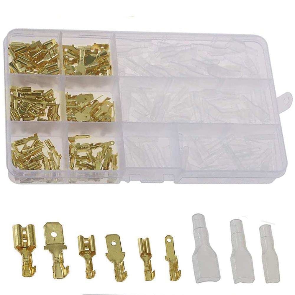 Buy Wire Terminal Crimp Male Female Spade Terminal Block Connector with