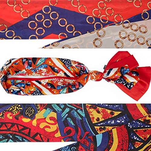 Xtrend 3Pcs Satin Edge Laying Scarf Wrap For Lace Wigs Silk Headband Scarf For Hair Wrapping At Night Fashion Headband For Yoga Sport Makeup Handbags Double Sided Stain Headwrap Scarf Tie #TOP2