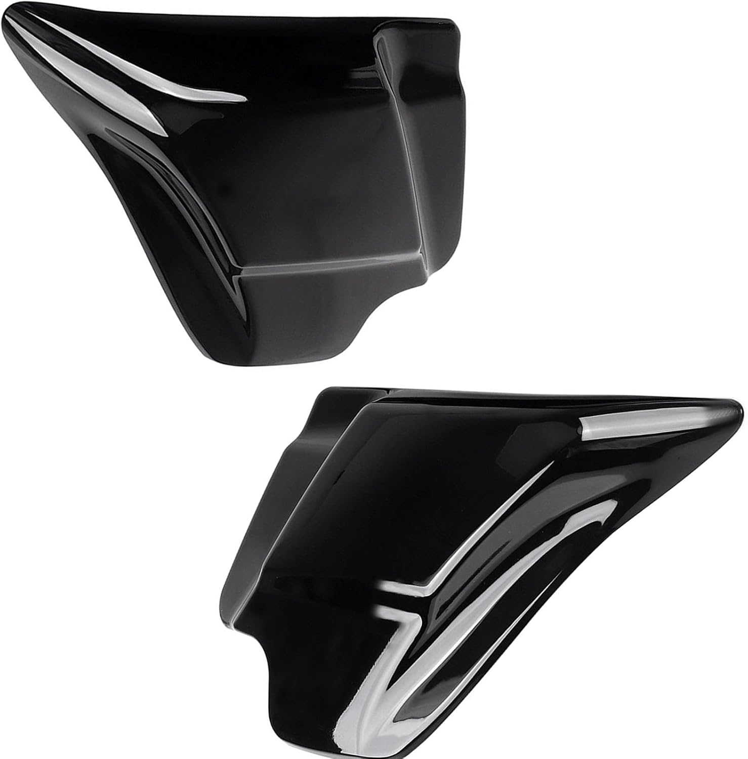 Side Cover Panel for 1997-2007 Harley Davidson Touring Road King, Road Glide, Electra Glide, Street Glide, ABS Plastic Vivid Black